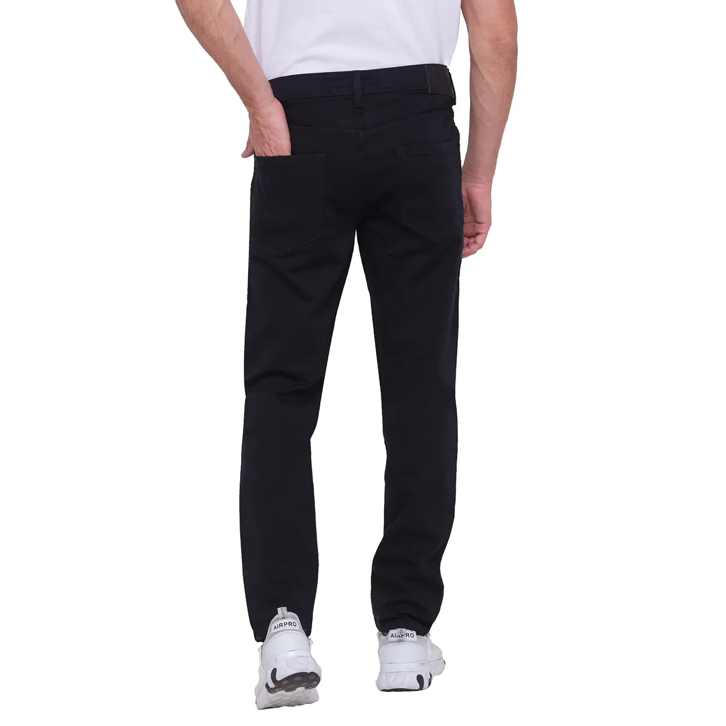 Black Slim Straight Fit Men's Denims by Being Human Clothing