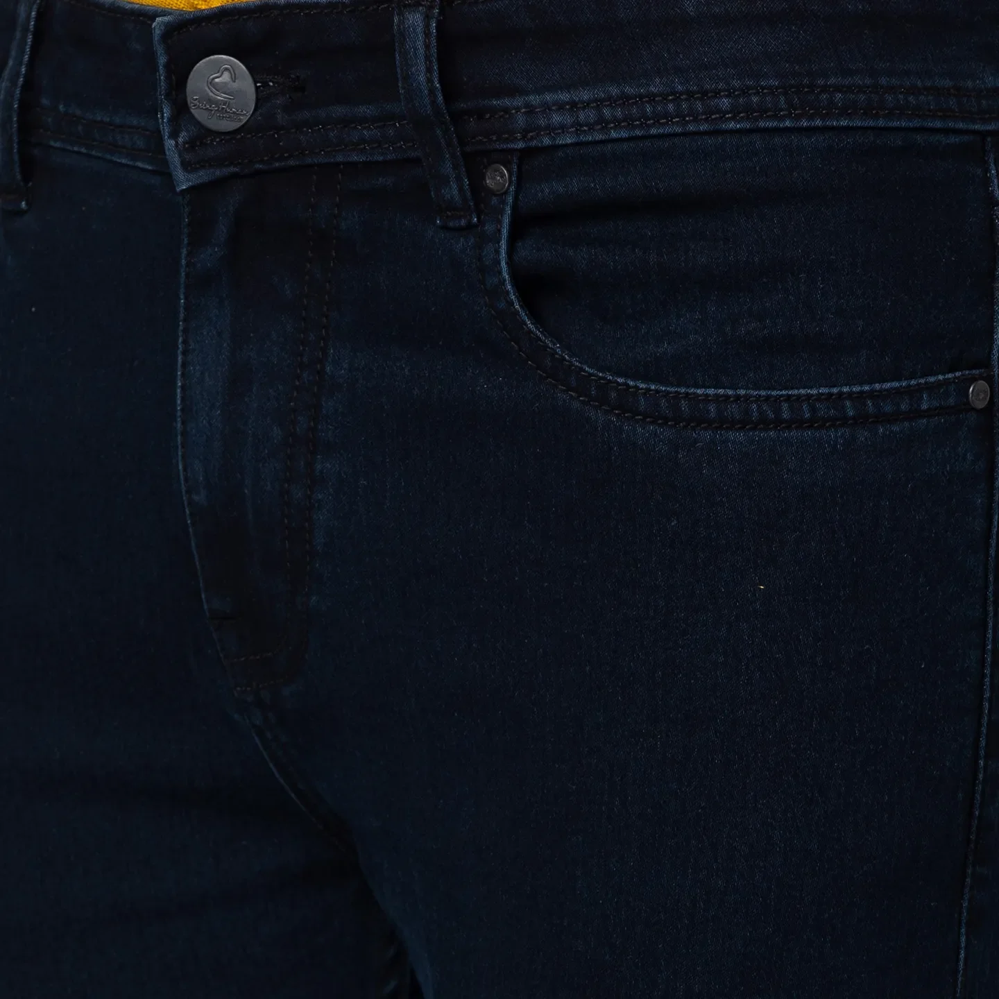 Blue Slim Straight Fit Men's Denims by Being Human Clothing - Image 4
