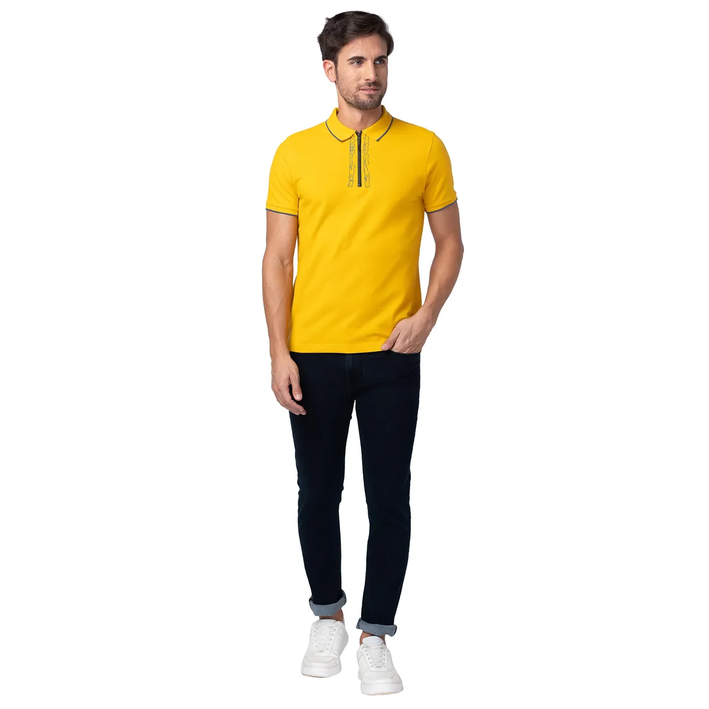 Blue Slim Straight Fit Men's Denims by Being Human Clothing - Image 5