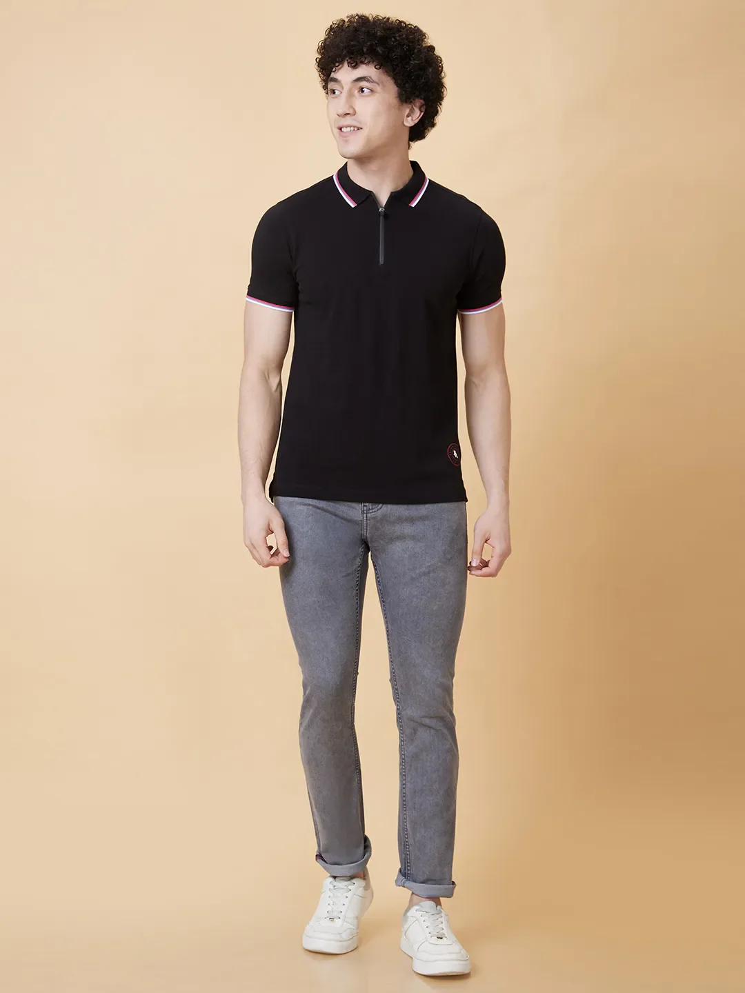 Grey Slim Straight Fit Men's Denims by Being Human Clothing - Image 5