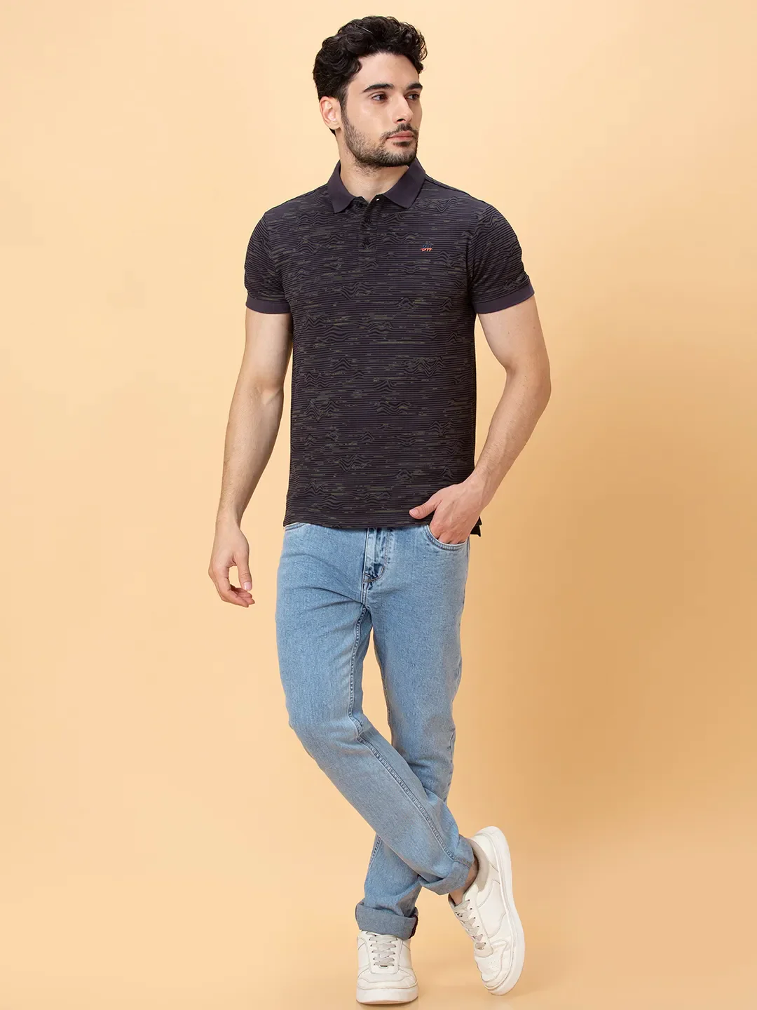 Blue Slim Straight Fit Men's Denims by Being Human Clothing - Image 2