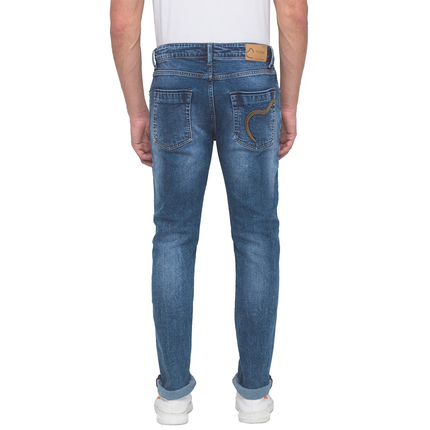 Blue Slim Straight Fit Men's Denims by Being Human Clothing