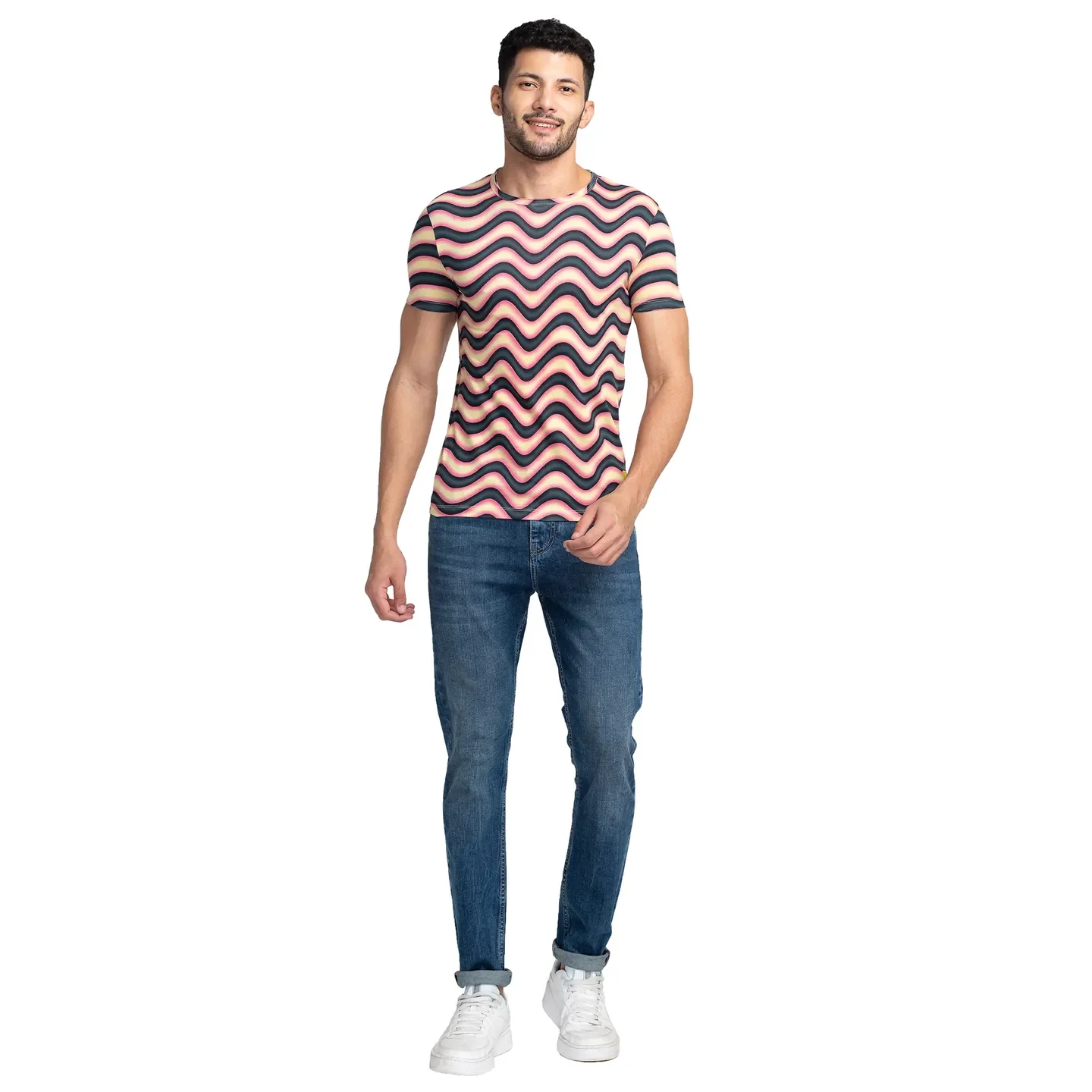 Blue Slim Straight Fit Men's Denims by Being Human Clothing - Image 5