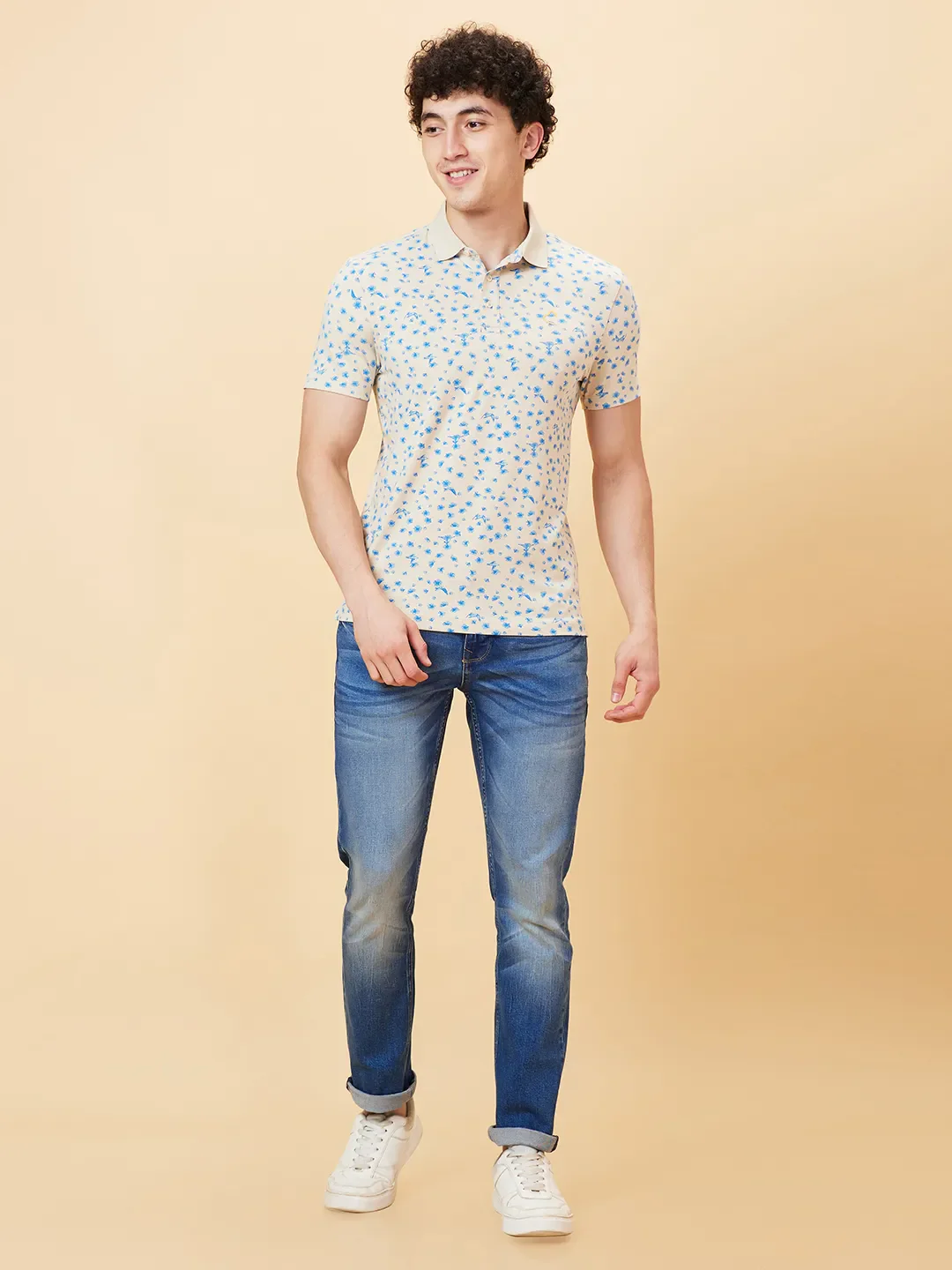 Blue Slim Straight Fit Men's Denims by Being Human Clothing - Image 6