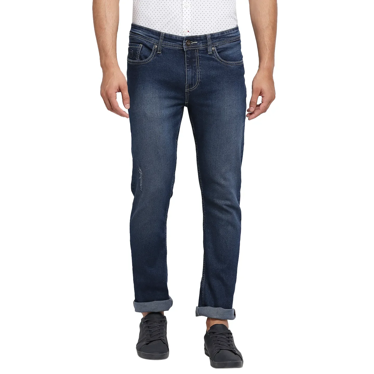 Blue Slim Straight Fit Men's Denims by Being Human Clothing