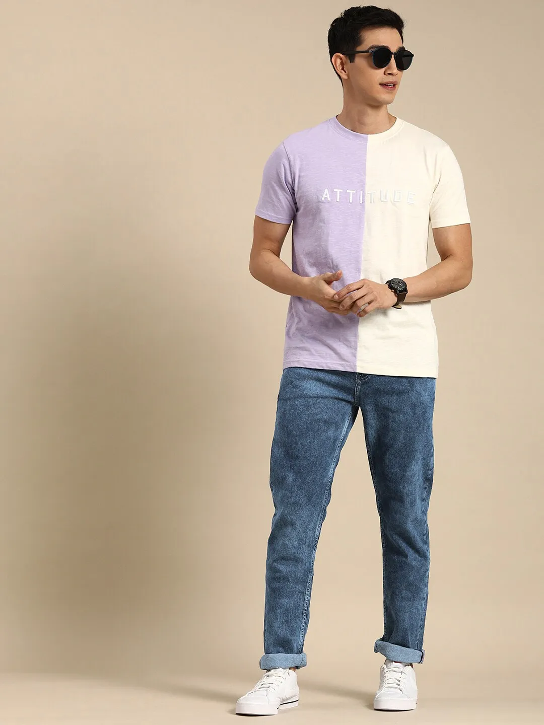 Blue Slim Straight Fit Men's Denims by Being Human Clothing - Image 5