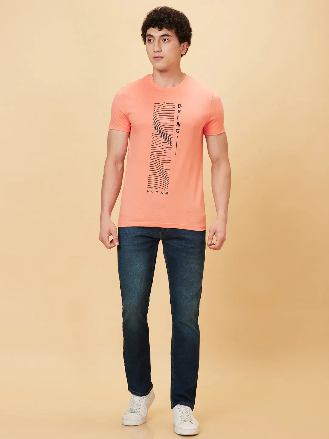 Blue Slim Straight Fit Men's Denims by Being Human Clothing