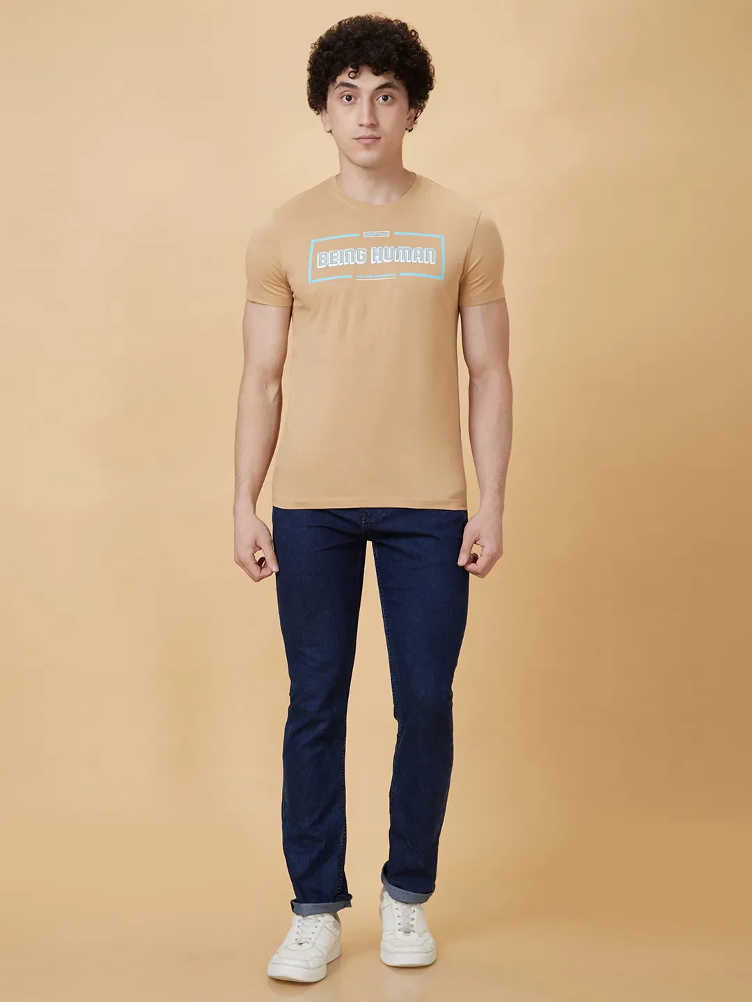Blue Slim Straight Fit Men's Denims by Being Human Clothing