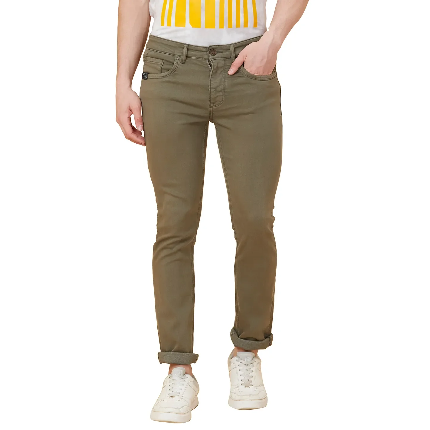 Blue Straight Fit Men's Denims by Being Human Clothing - Image 3