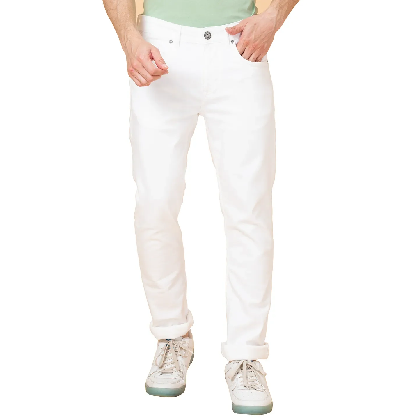 Blue Straight Fit Men's Denims by Being Human Clothing - Image 5