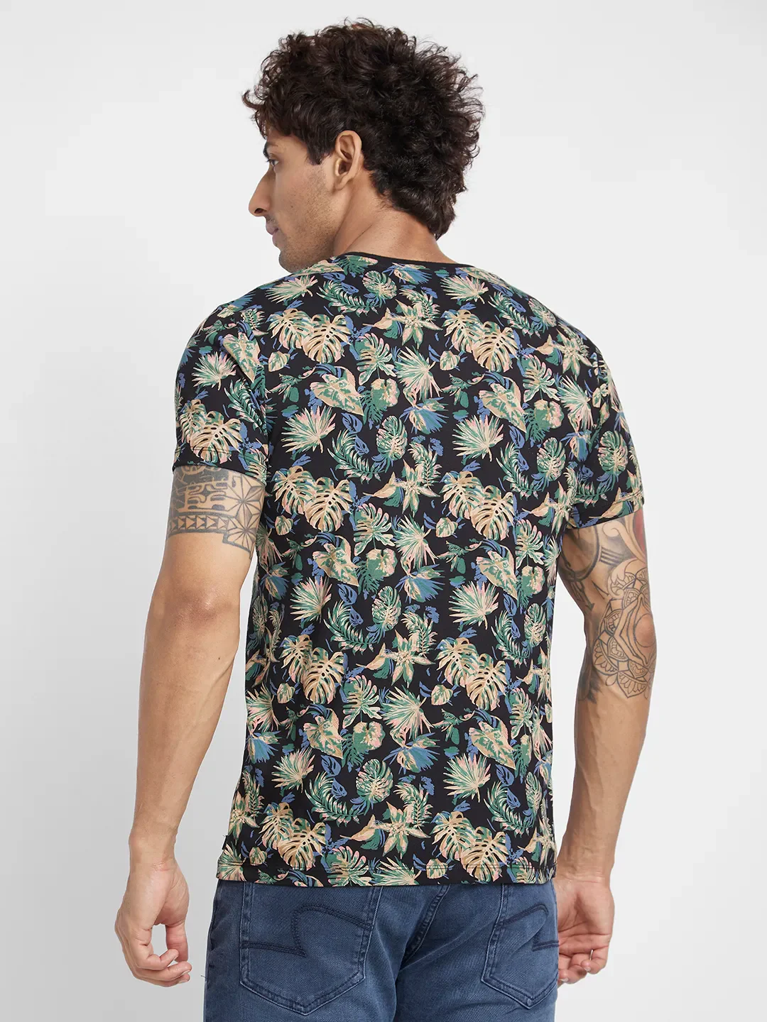 Grey Regular Fit Men's Short Sleeves T-Shirt by Being Human Clothing - Image 3