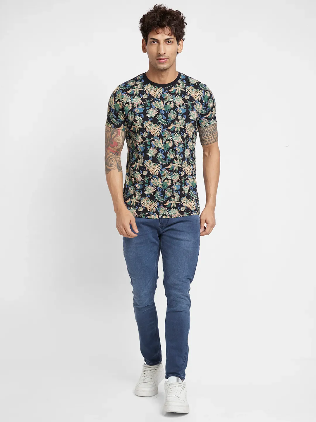 Grey Regular Fit Men's Short Sleeves T-Shirt by Being Human Clothing - Image 5