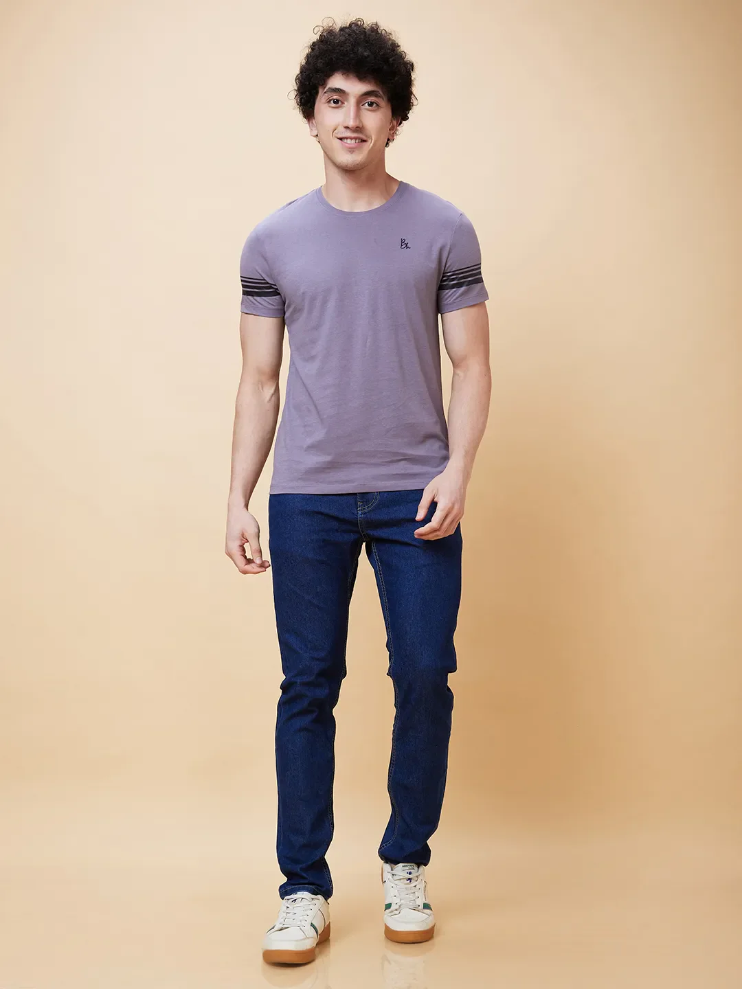 Grey Regular Fit Men's Short Sleeves T-Shirt by Being Human Clothing - Image 2
