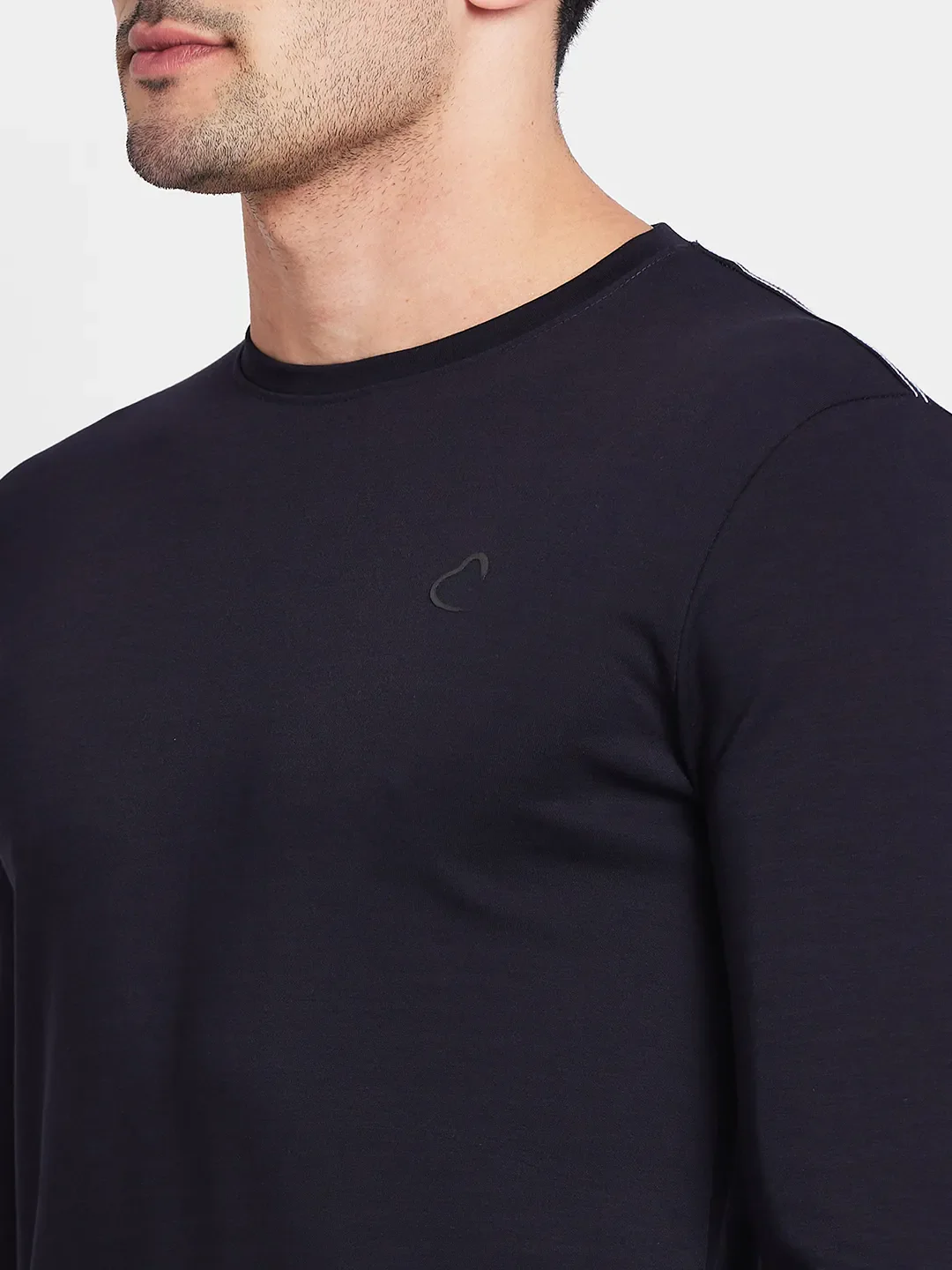 Black Regular Fit Men's Long Sleeves T-Shirt by Being Human Clothing - Image 5