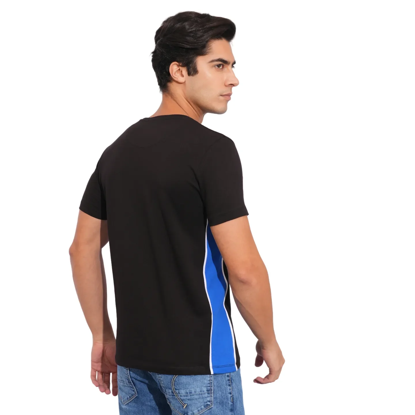 Black Regular Fit Men's T-Shirt By Being Human Clothing - Image 3