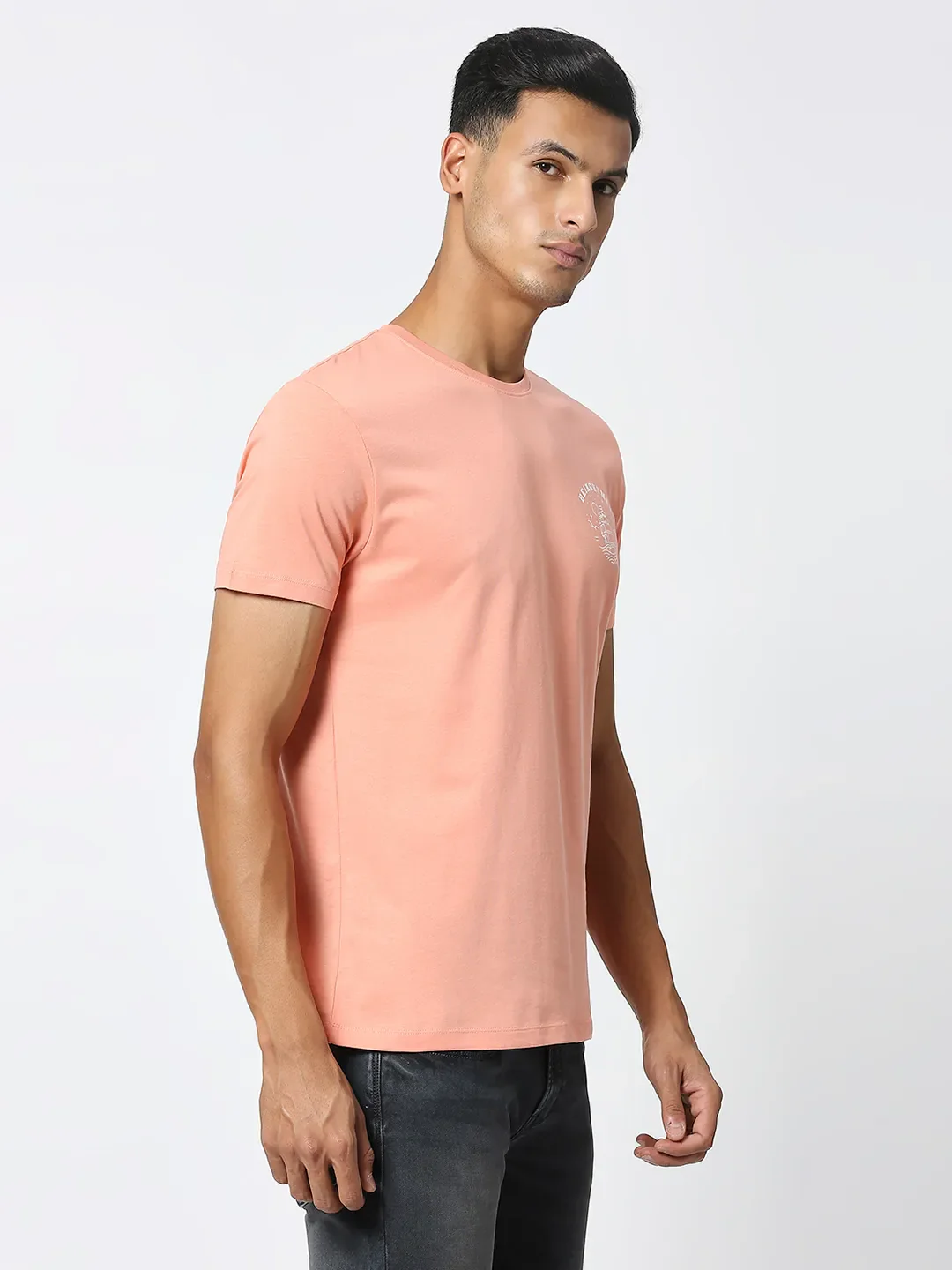 Coral Regular Fit Men's Short Sleeves T-Shirt by Being Human Clothing - Image 3