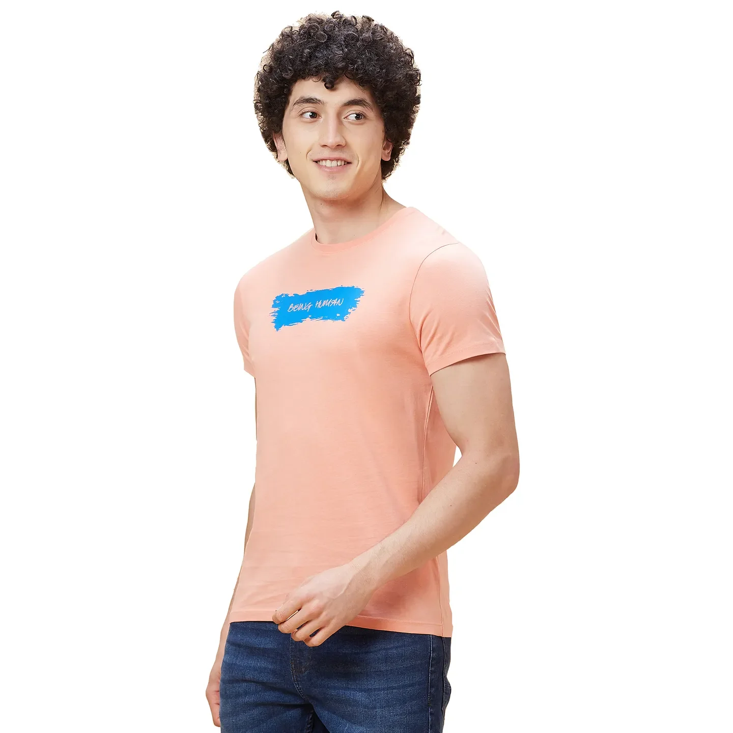 Coral Regular Fit Men's Short Sleeves T-Shirt by Being Human Clothing - Image 4