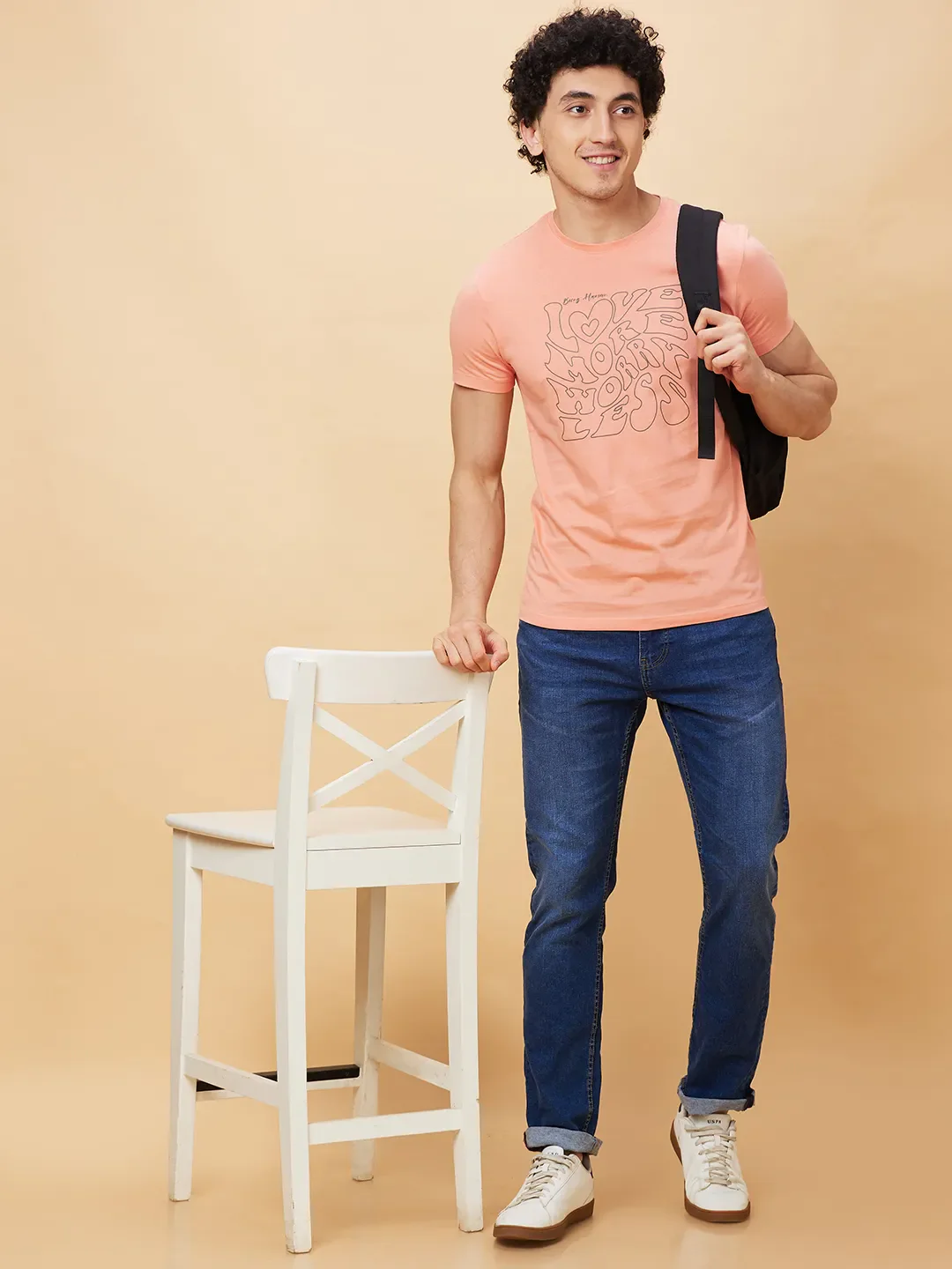 Coral Regular Fit Men's Short Sleeves T-Shirt by Being Human Clothing - Image 6