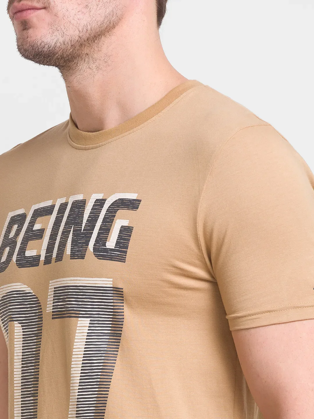 Iced Coffee Regular Fit Round Neck Men's T-Shirt by Being Human Clothing - Image 4