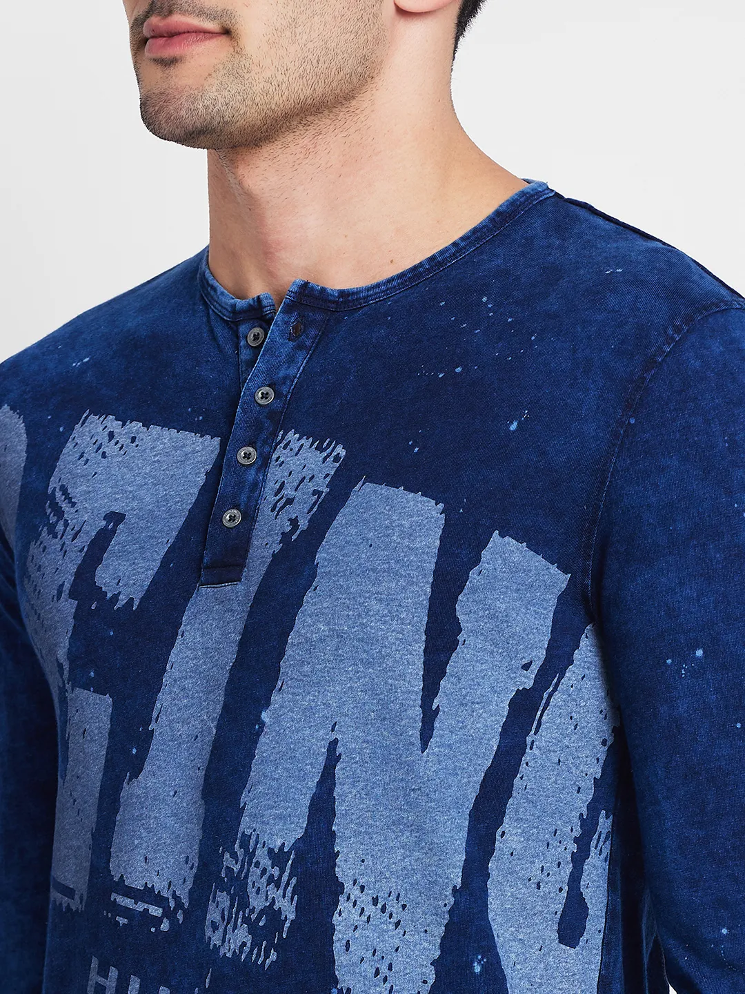 Purple Regular Fit Men's Long Sleeves T-Shirt by Being Human Clothing - Image 5
