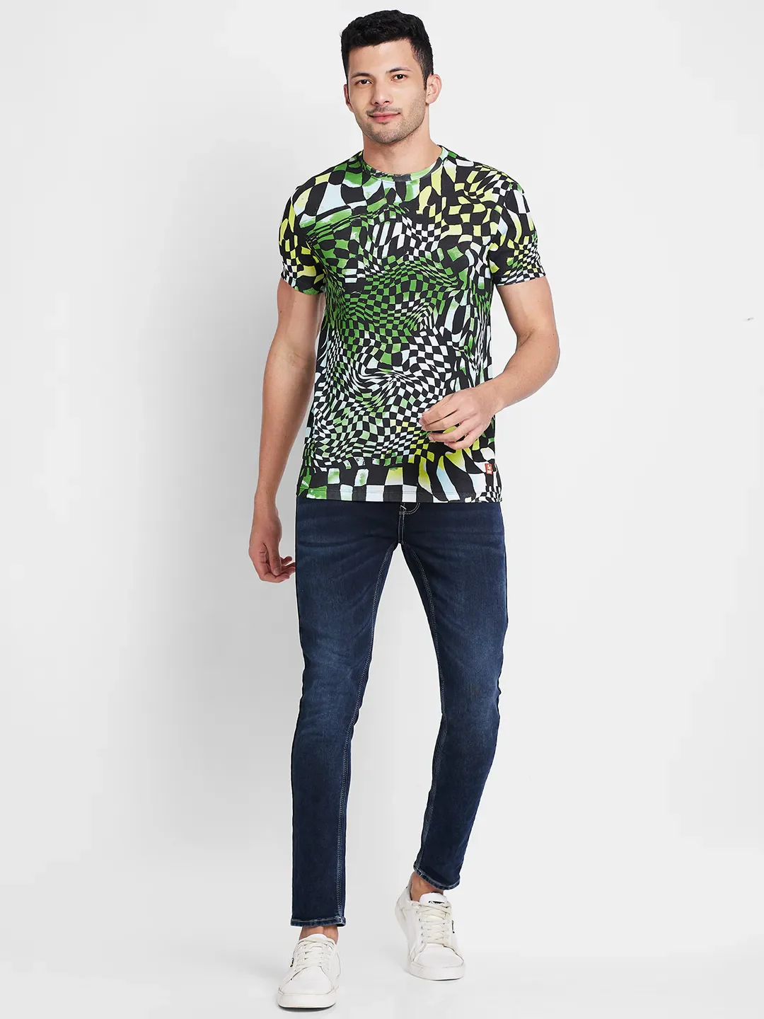 Moss Regular Fit Round Neck Men's T-Shirt by Being Human Clothing - Image 2