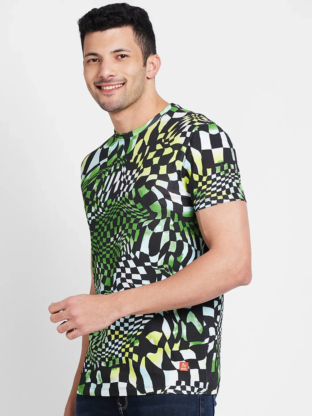 Moss Regular Fit Round Neck Men's T-Shirt by Being Human Clothing - Image 4