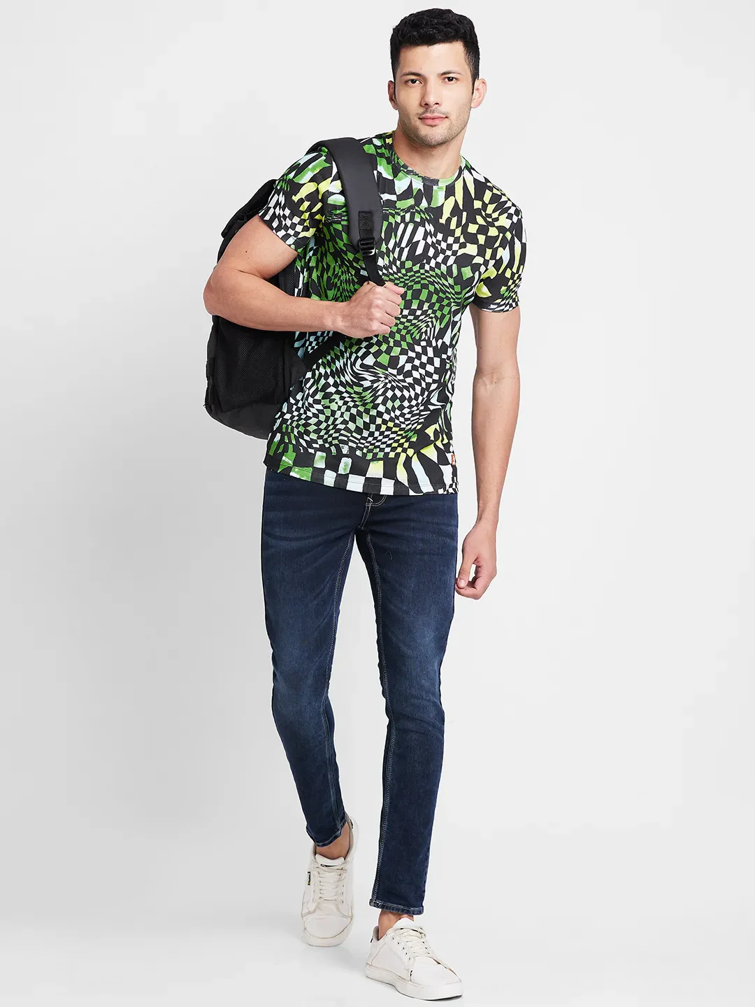 Moss Regular Fit Round Neck Men's T-Shirt by Being Human Clothing - Image 6