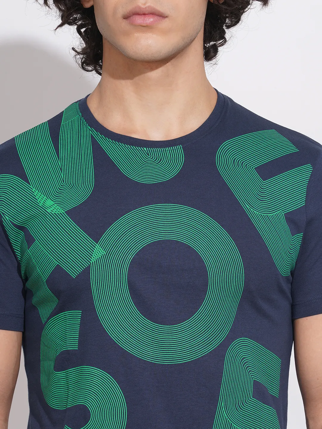 Navy Regular Fit Men's Short Sleeves T-Shirt by Being Human Clothing - Image 5