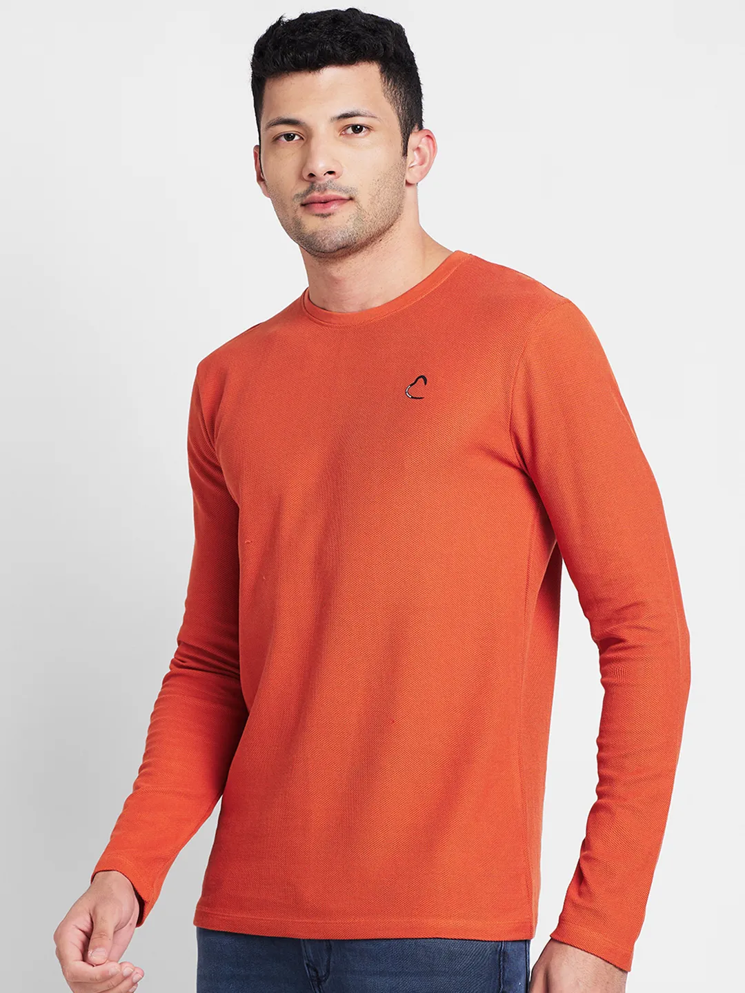 Rust Regular Fit Round Neck Men's T-Shirt by Being Human Clothing - Image 4