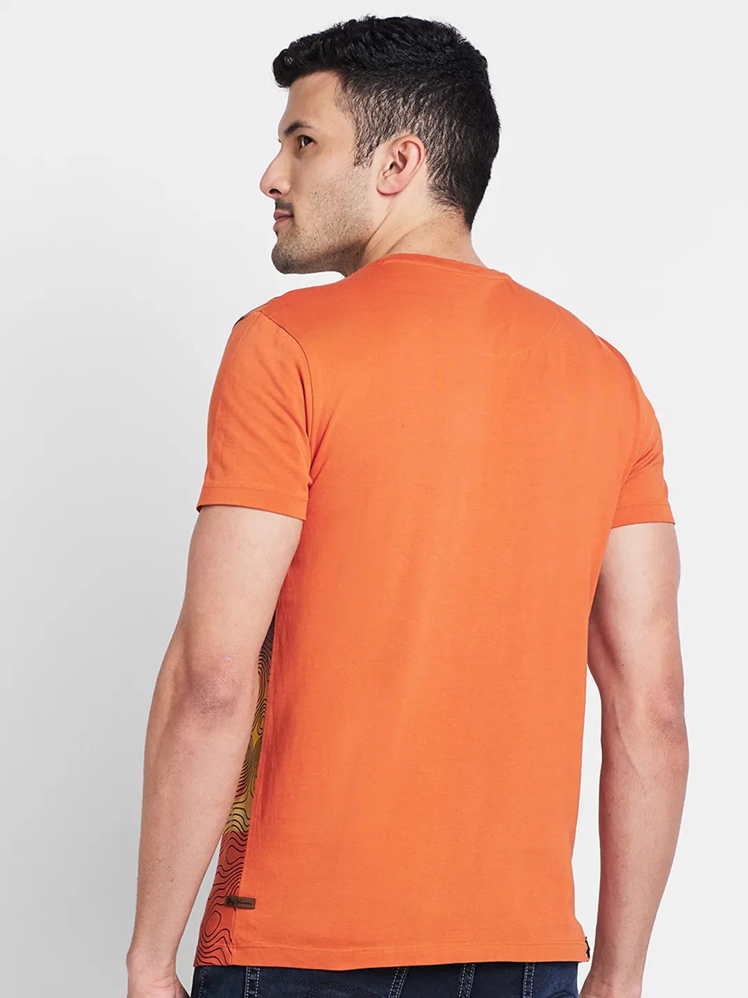 Rust Regular Fit Round Neck Men's T-Shirt by Being Human Clothing - Image 3