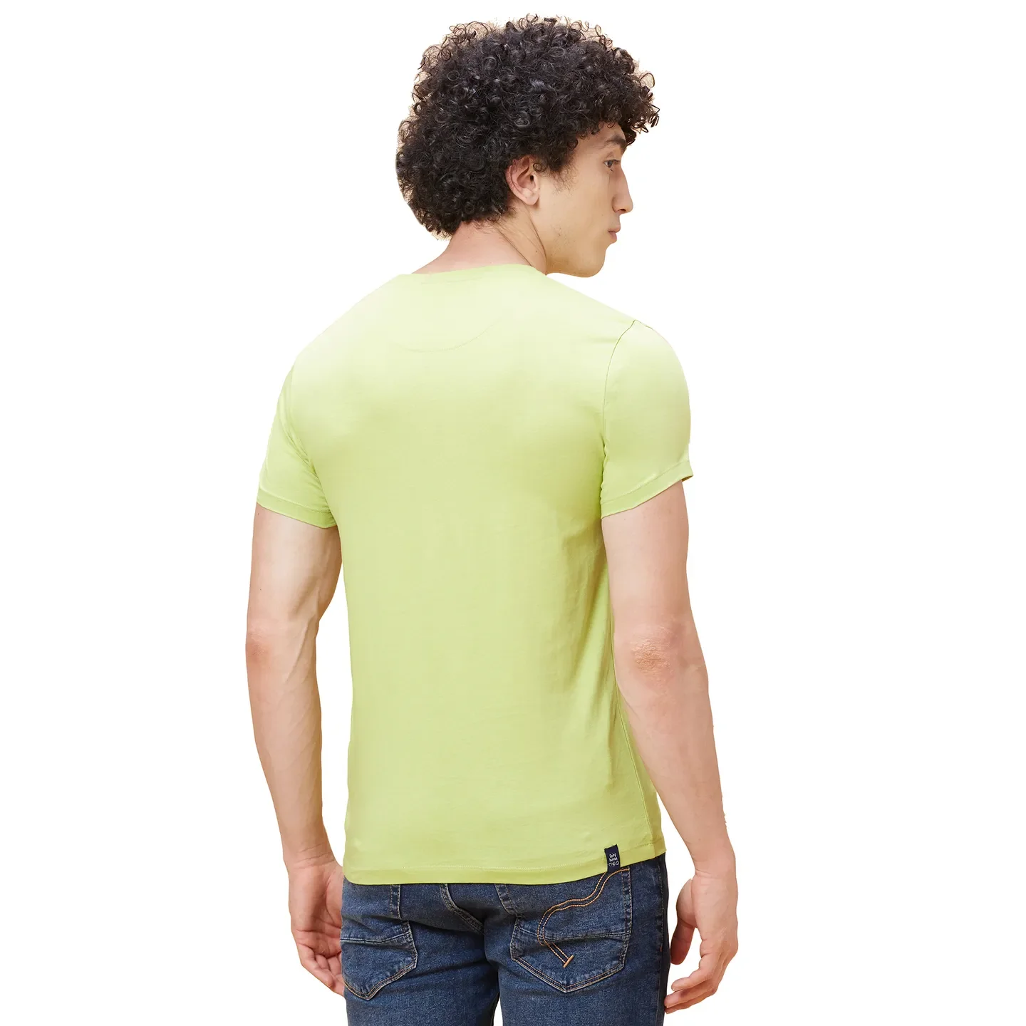 Green Regular Fit Men's Short Sleeves T-Shirt by Being Human Clothing - Image 3