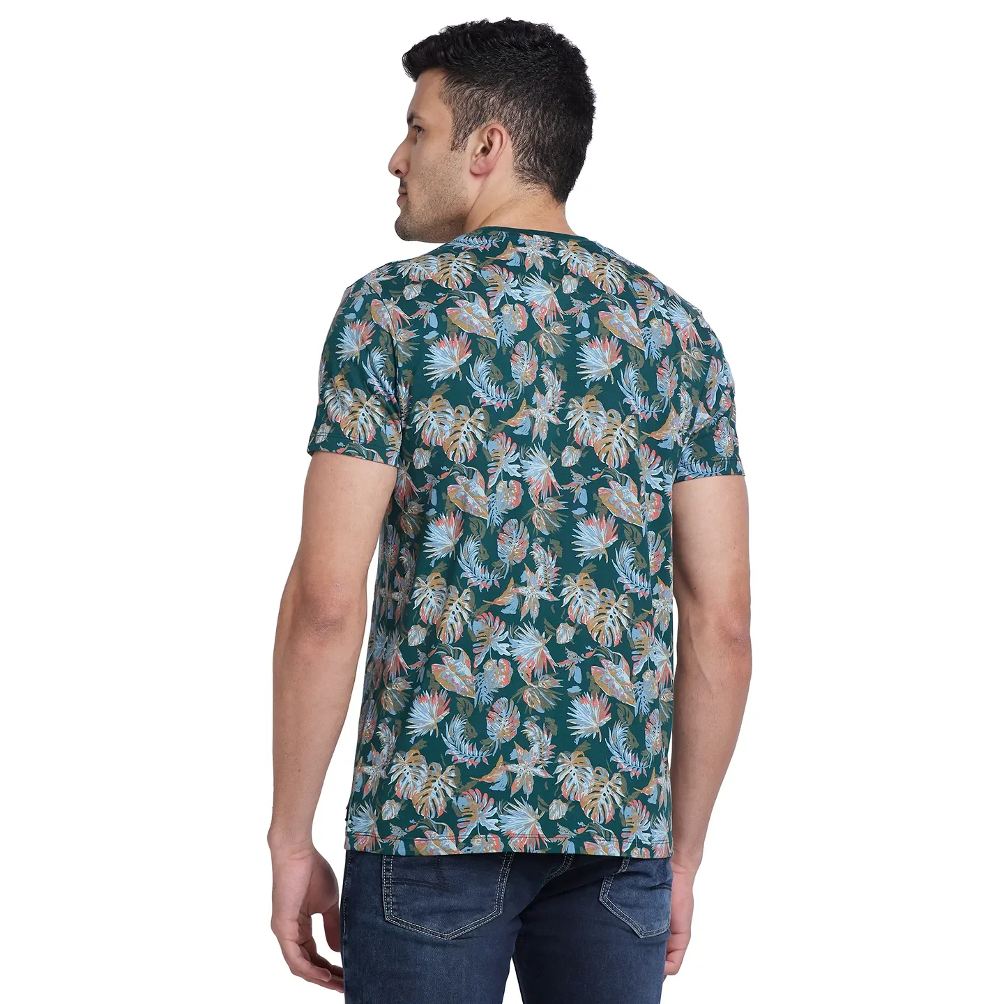 Umber Regular Fit Round Neck Men's T-Shirt by Being Human Clothing - Image 3