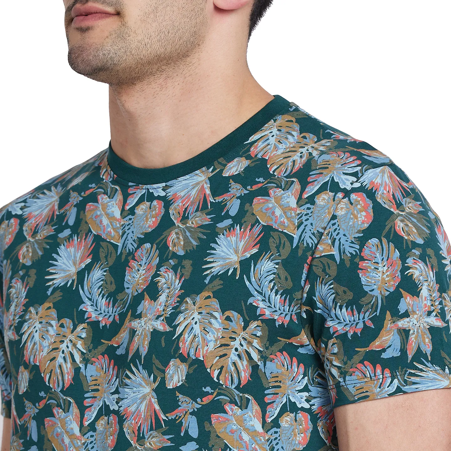 Umber Regular Fit Round Neck Men's T-Shirt by Being Human Clothing - Image 4