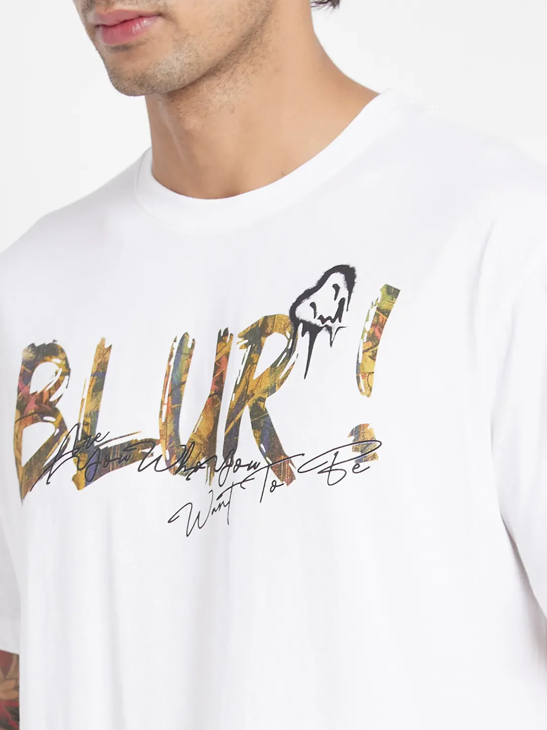 White Regular Fit Men's Short Sleeves T-Shirt by Being Human Clothing - Image 5