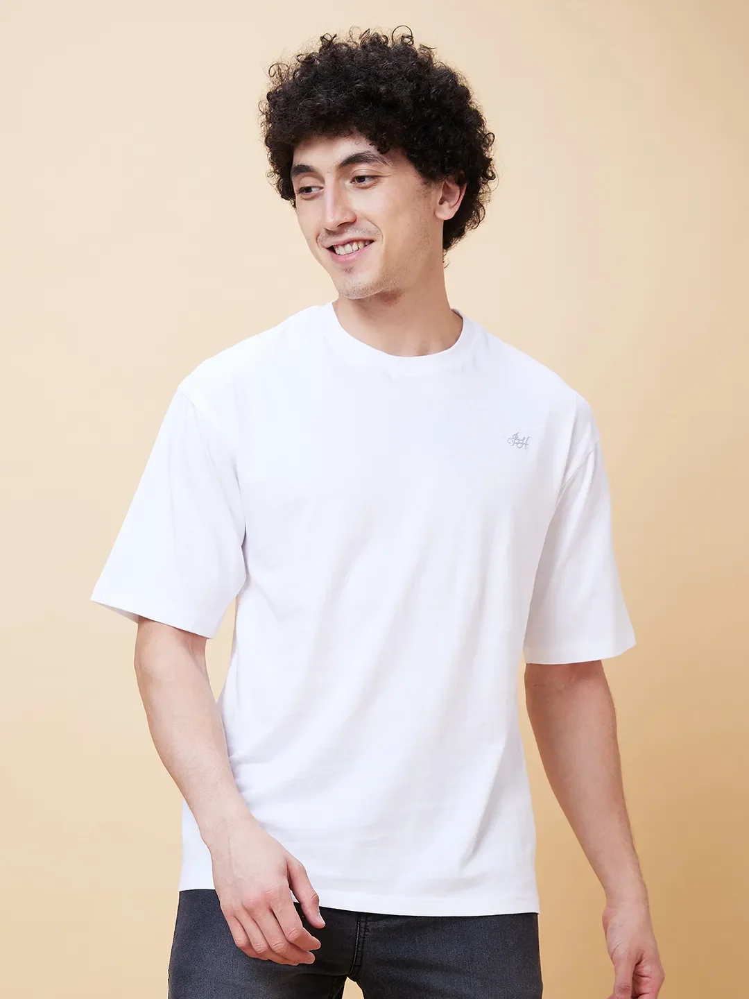 White Regular Fit Men's Short Sleeves T-Shirt by Being Human Clothing - Image 6