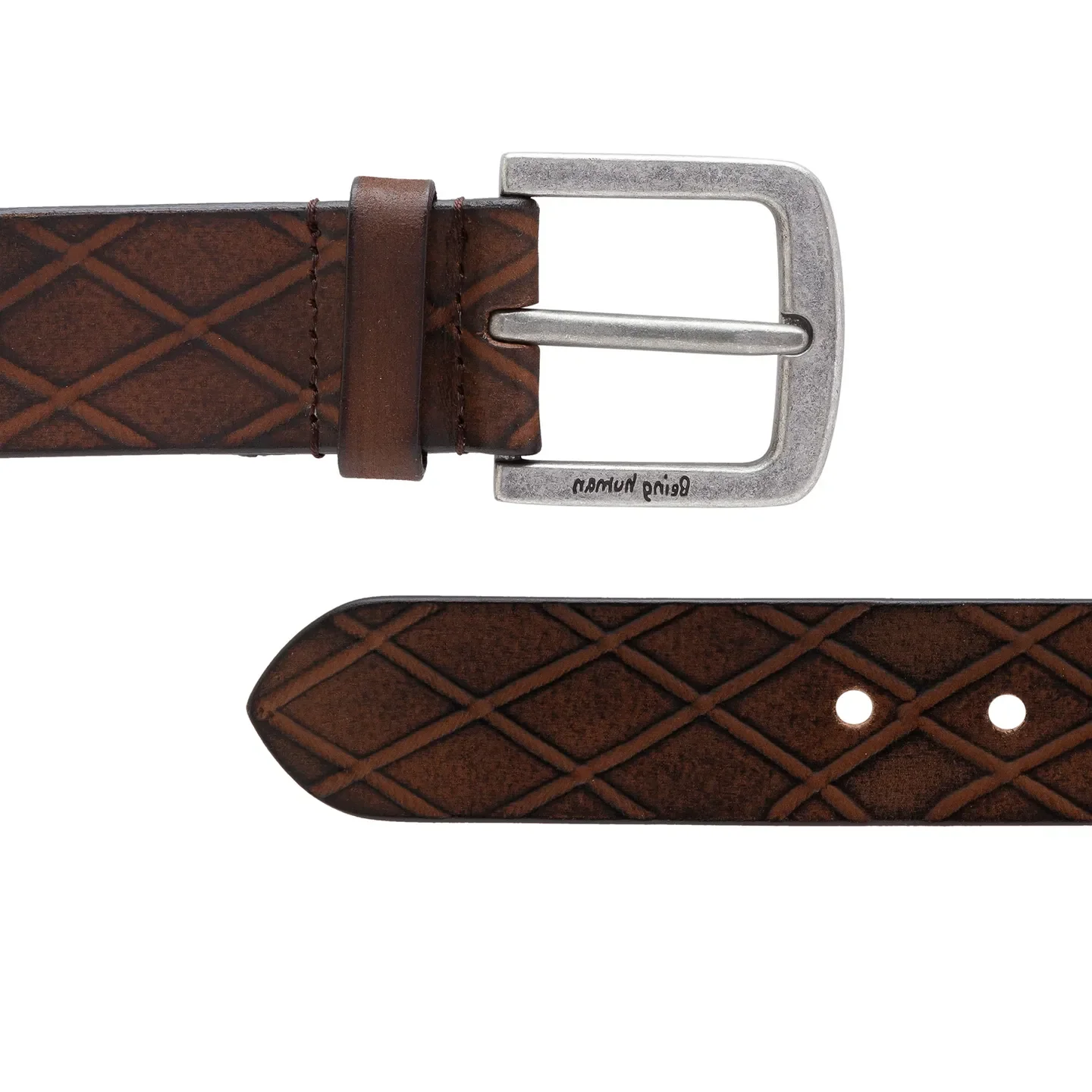 Tan Leather Men's Belt By Being Human Clothing - Image 3