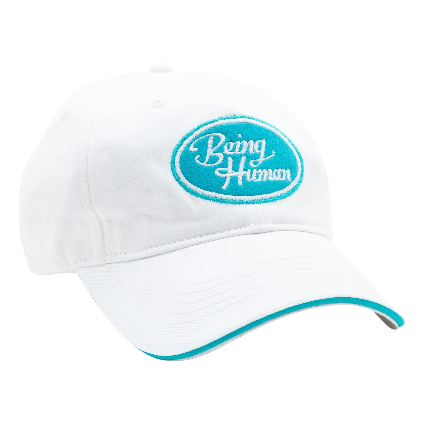 White Cotton Unisex Cap by Being Human Clothing - Image 2