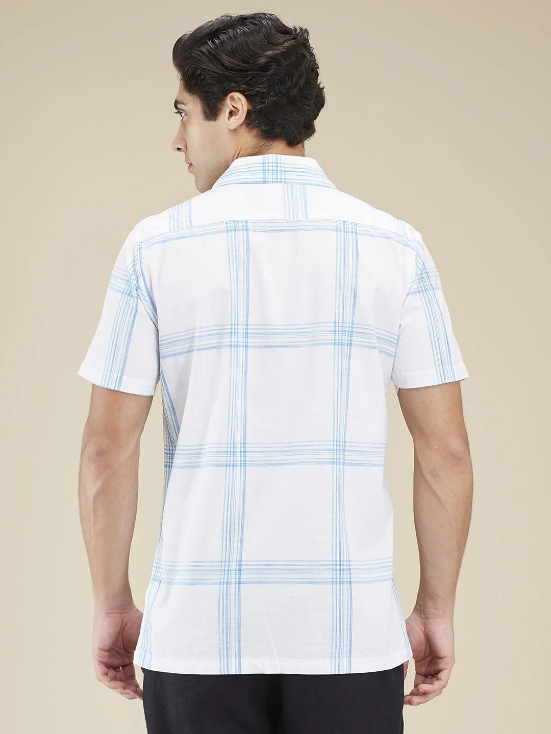 White Regular Fit Regular Collar Men's Shirt by Being Human Clothing - Image 3