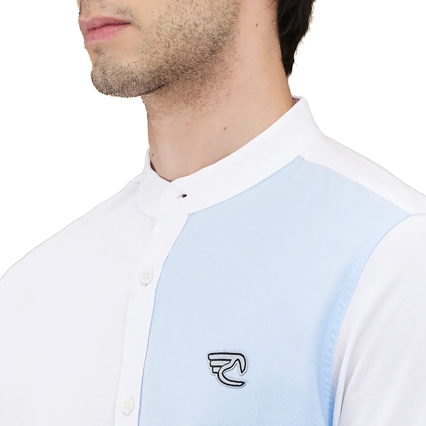 White Regular Fit Regular Collar Men's Shirt by Being Human Clothing - Image 5