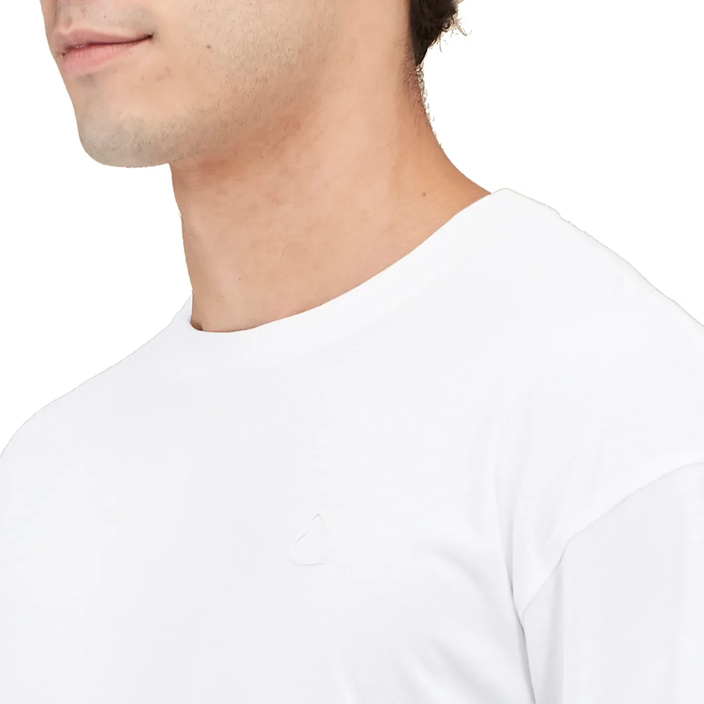 White Easy Fit Round Neck Men's T-Shirt by Being Human Clothing - Image 5