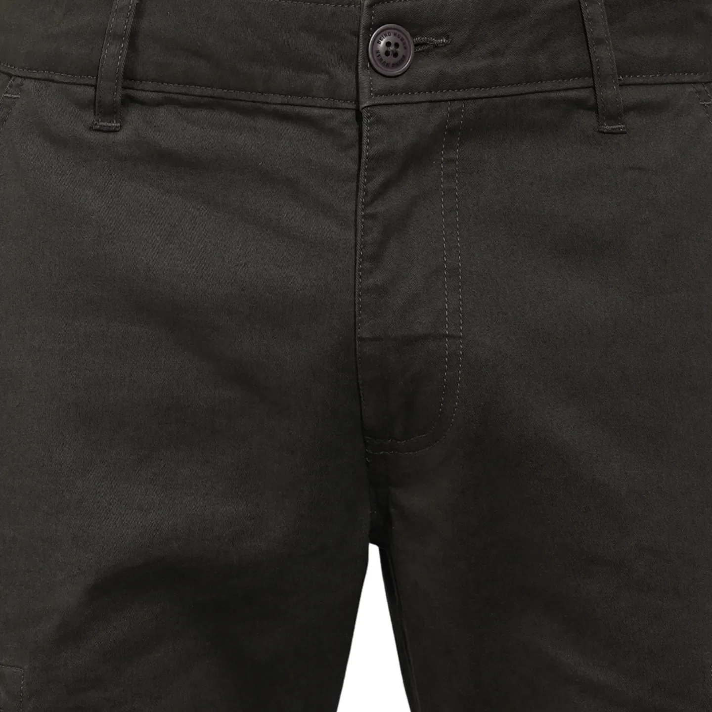Grey Slim Fit Men's Cargos by Being Human Clothing - Image 5