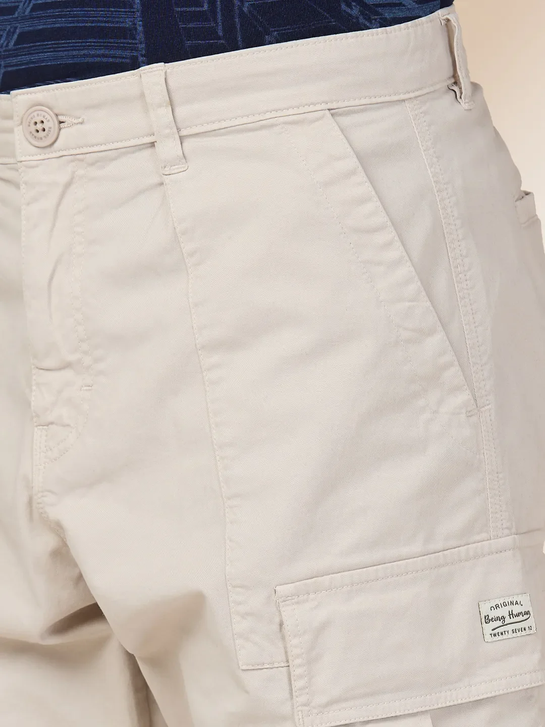 Stone Slim Fit Cargos for Men By Being Human Clothing - Image 5