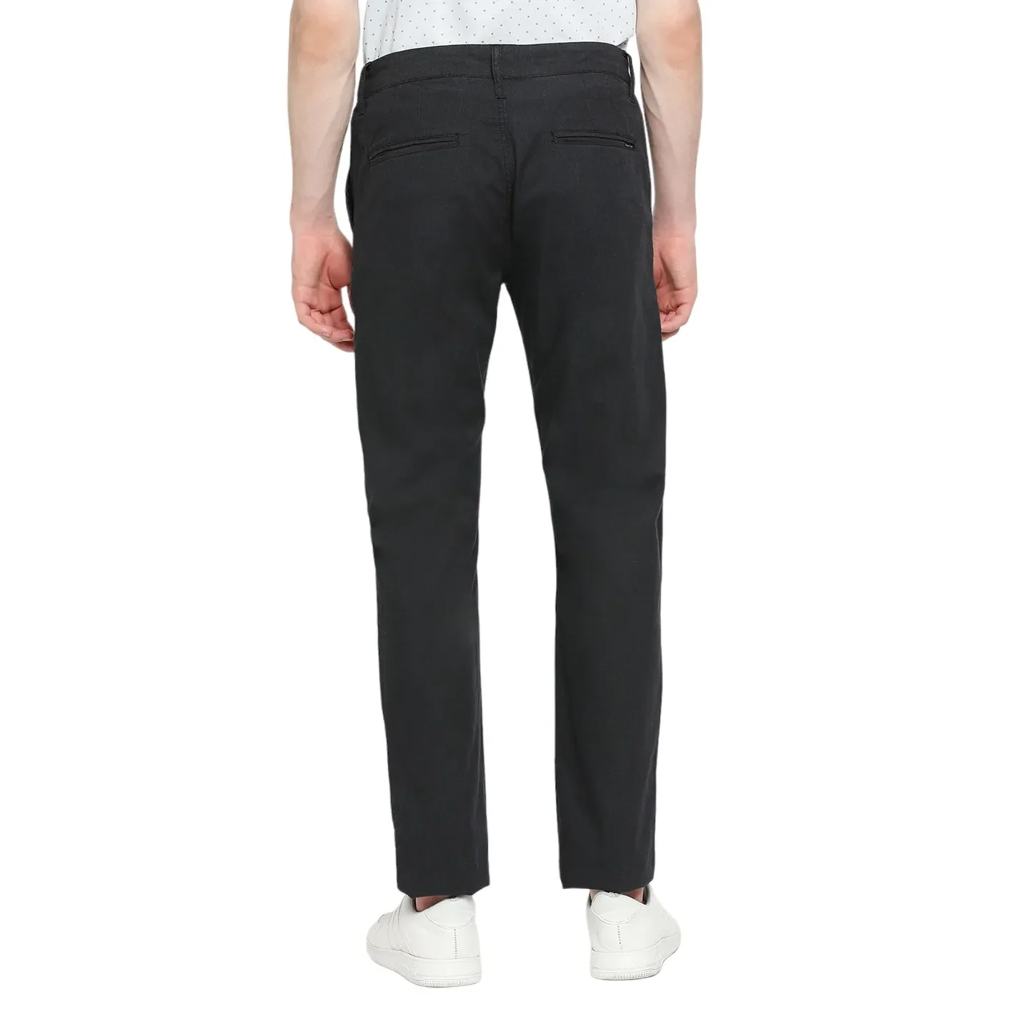 Black Slim Fit Men's Chinos by Being Human Clothing - Image 4