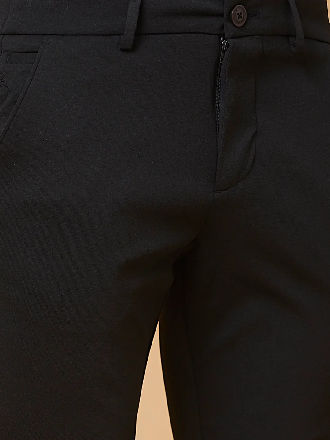 Black Cropped fit Men's Chinos by Being Human Clothing - Image 5