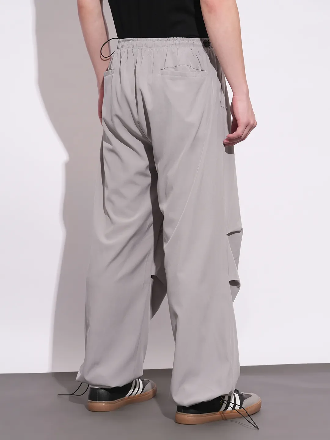 Grey Easy Fit Chinos For Men By Being Human Clothing - Image 3
