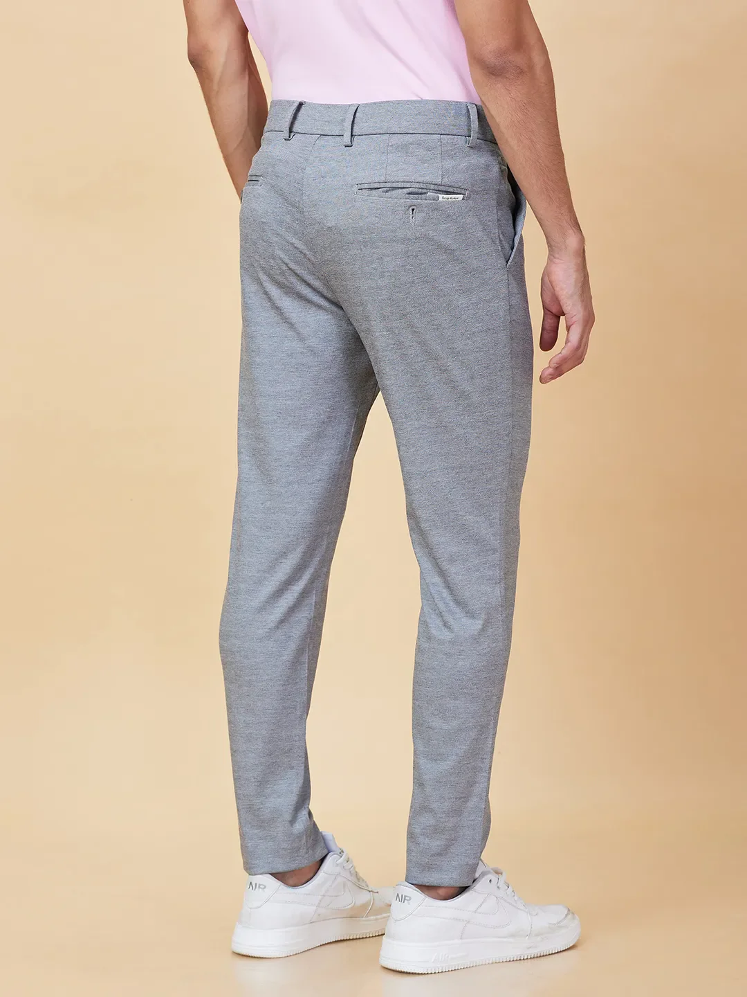 Grey Cropped fit Men's Chinos by Being Human Clothing - Image 3