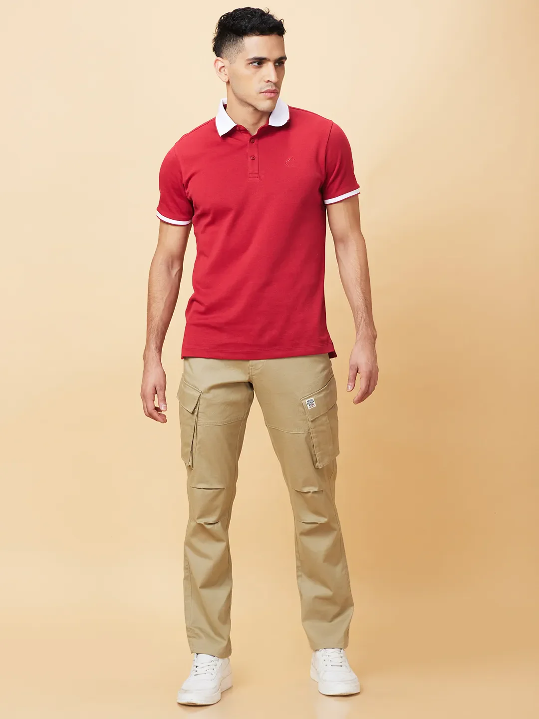 Grey Cropped fit Men's Chinos by Being Human Clothing - Image 2