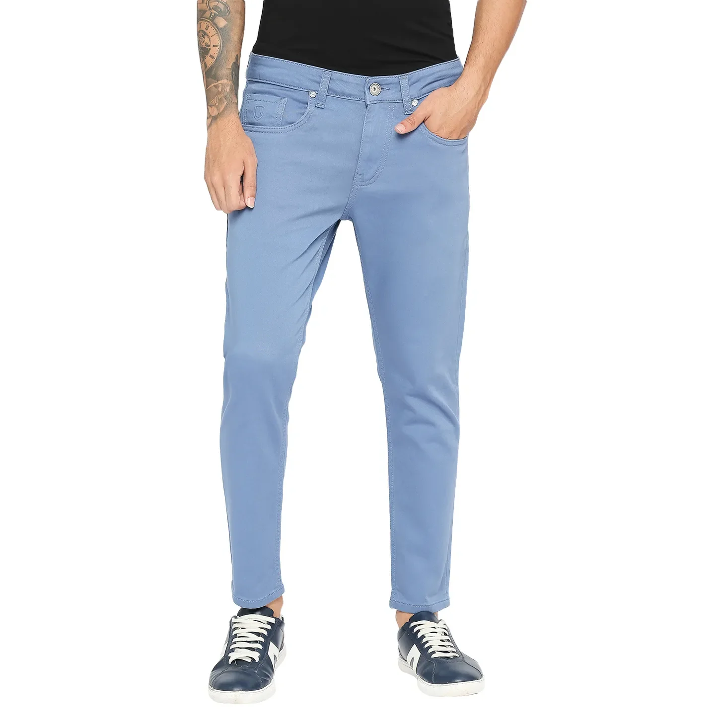 Blue Skinny Fit Men's Denims by Being Human Clothing