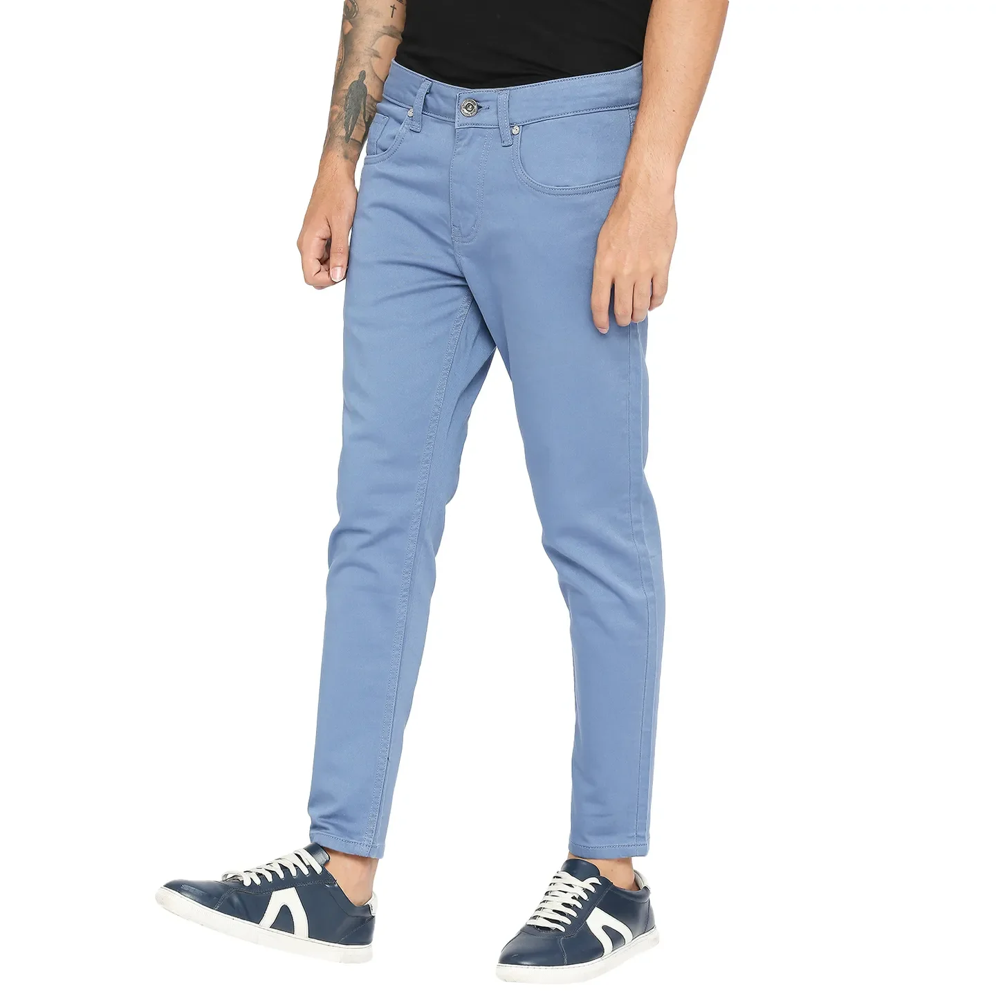 Blue Skinny Fit Men's Denims by Being Human Clothing - Image 2