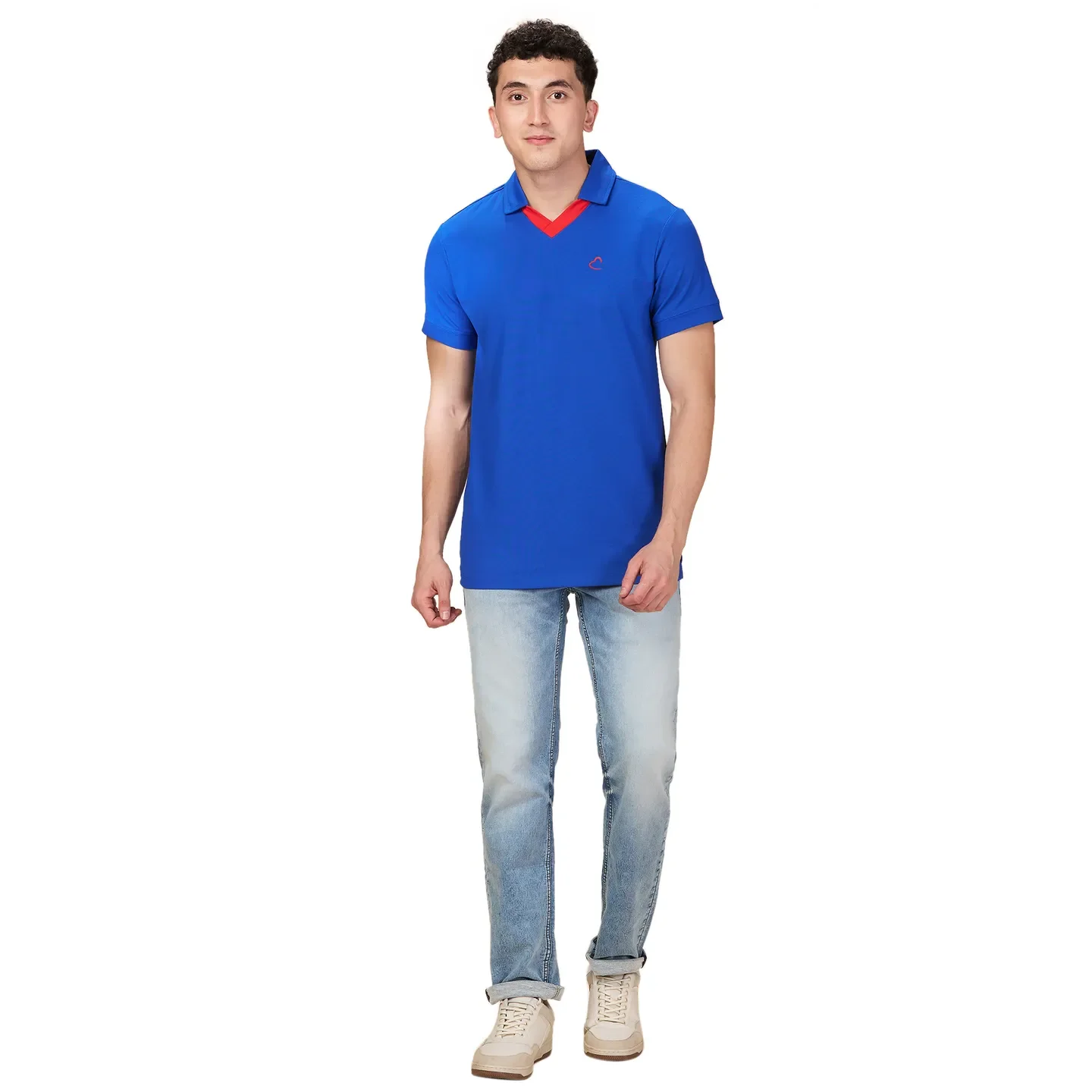 Blue Straight Fit Denims For Men By Being Human Clothing - Image 2